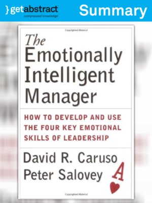 cover image of The Emotionally Intelligent Manager (Summary)